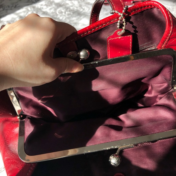 COACH Signature Patent Leather Carryall+Wallet - Picture 11 of 15